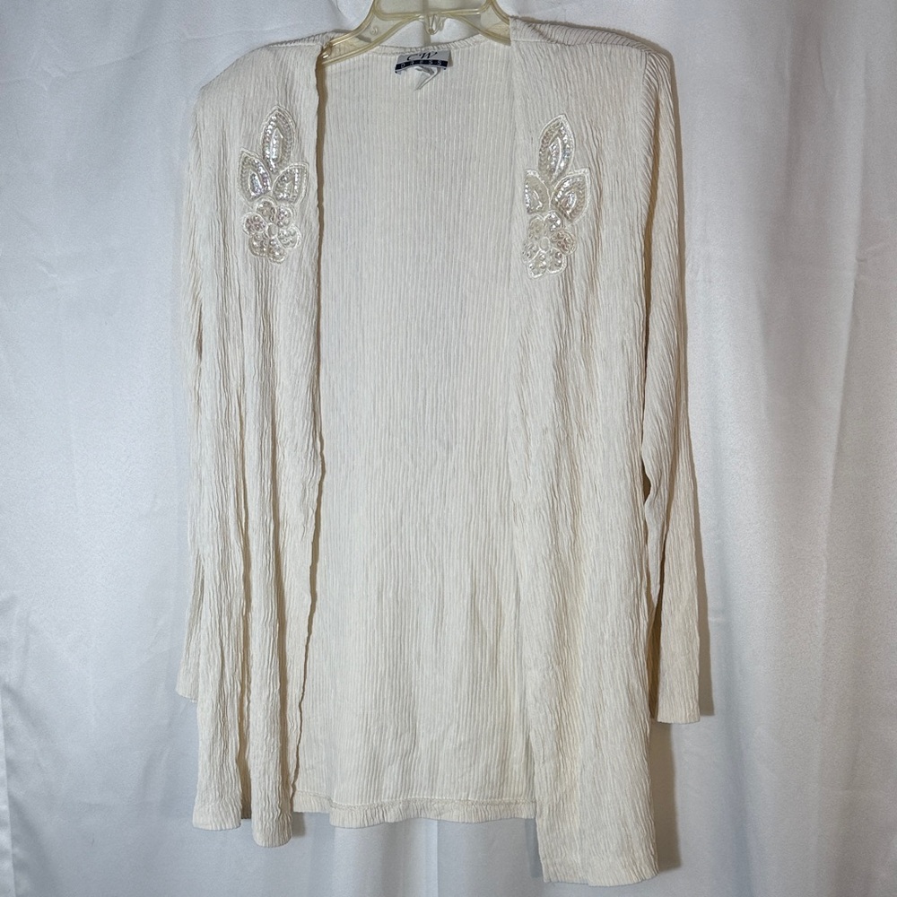 Elegant Cream Bomber Jacket